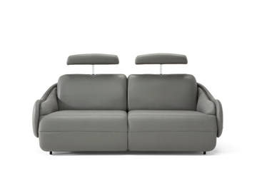 CALILLA - Recliner 2 seater leather sofa with headrest by Natuzzi Italia - view 3
